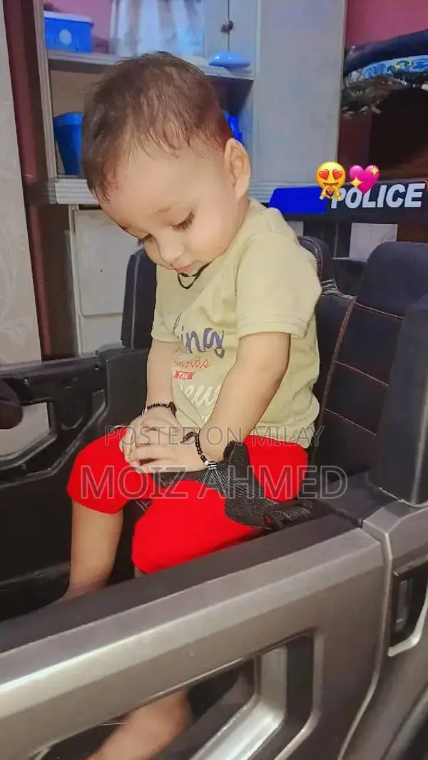 Kids Battery-Operated Remote Control Police Jeep Toy