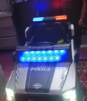 Kids Battery-Operated Remote Control Police Jeep Toy