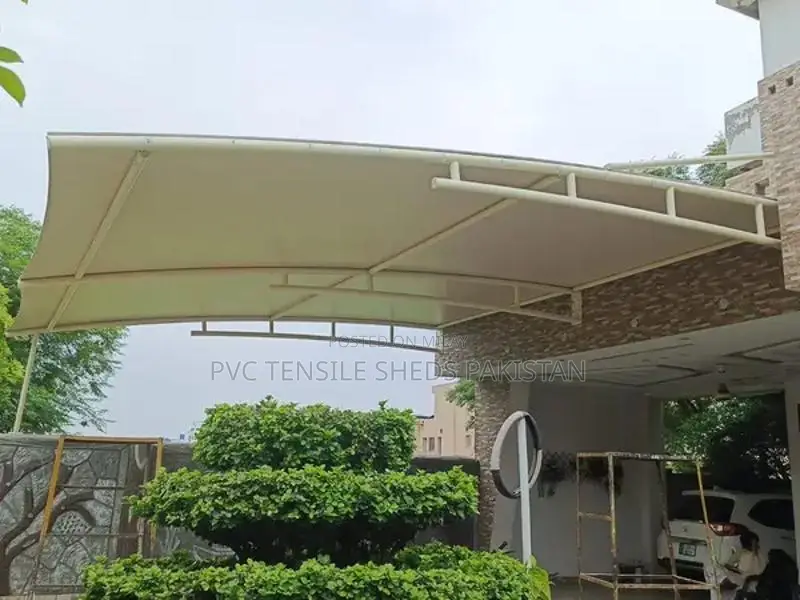 Tensile Parking Shade Structure for Cars and Outdoor Protection