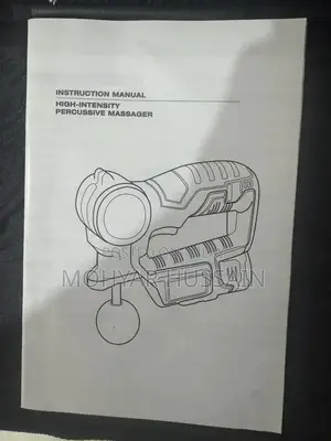 Compact Percussion Massage Gun with Dual Batteries