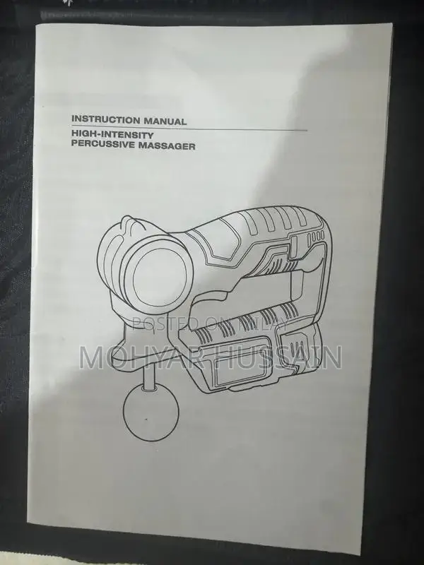 Compact Percussion Massage Gun with Dual Batteries