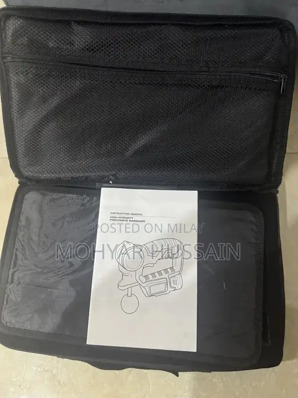 Compact Percussion Massage Gun with Dual Batteries