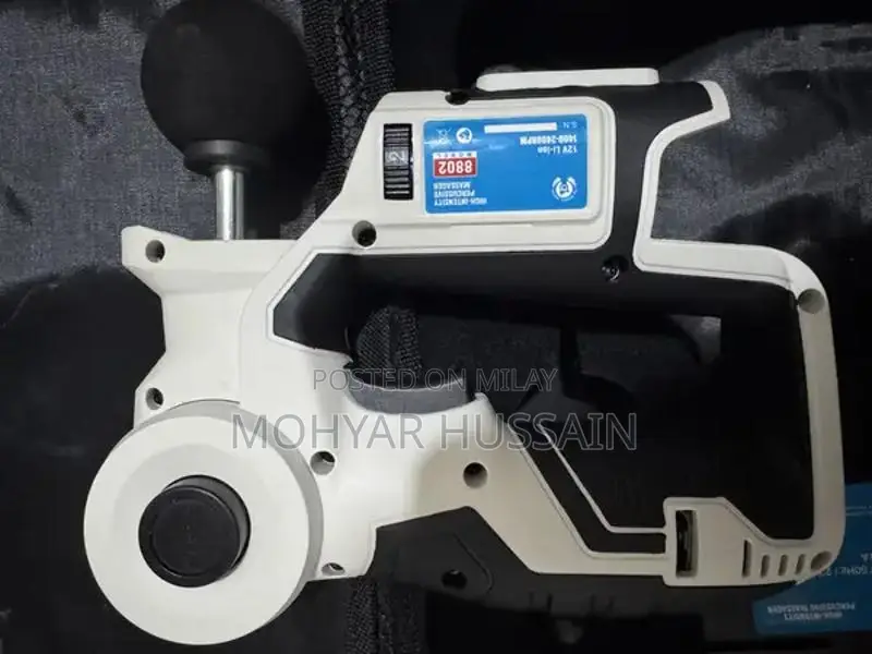 Compact Percussion Massage Gun with Dual Batteries