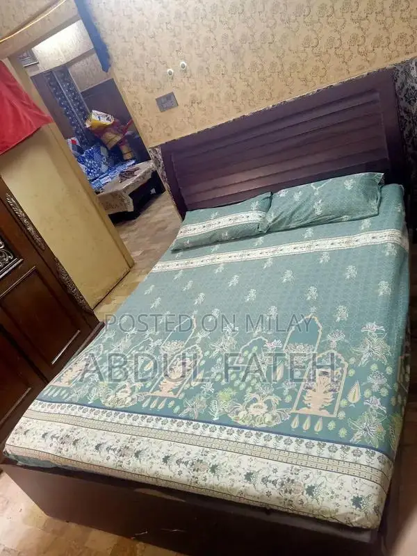 Comfortable Medium Size Bed Frame with Included Mattress