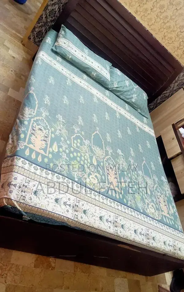 Comfortable Medium Size Bed Frame with Included Mattress