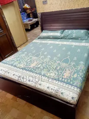 Comfortable Medium Size Bed Frame with Included Mattress