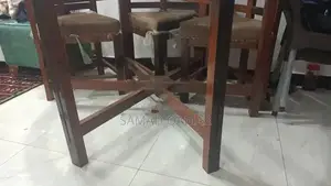 Wooden Dining Table - Six-Seater Durable Surface