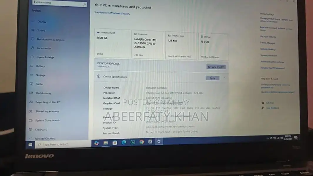 Lenovo Thinkpad 14-inch Laptop - i5 Processor, SSD Storage