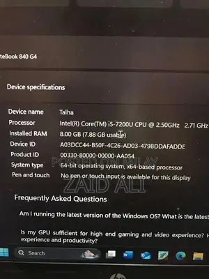 Photo - HP EliteBook 840 G4 Business Laptop