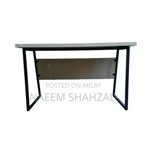 Modern Office Table with Metal Legs - Compact Workspace Solution