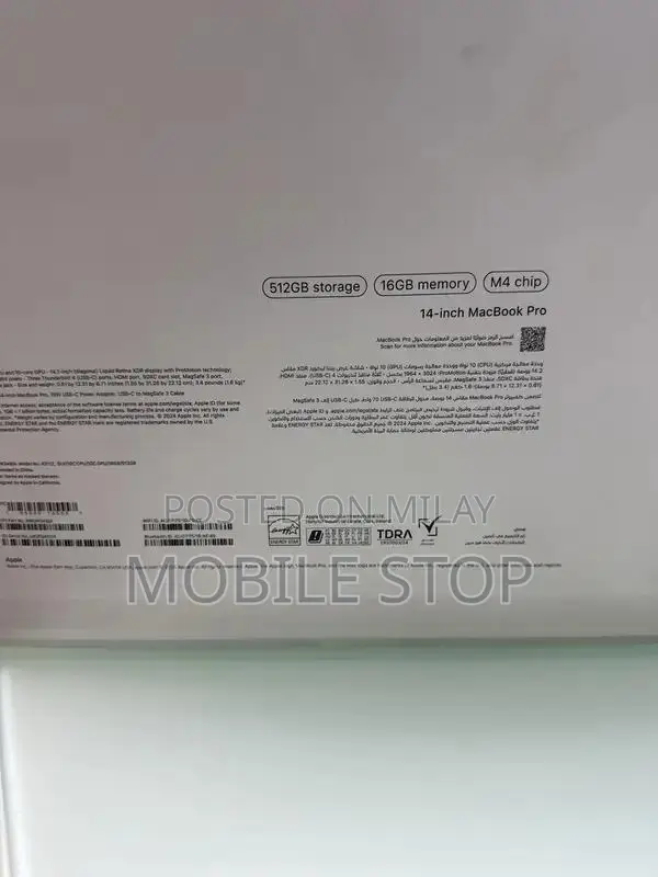 14-inch MacBook Pro - 512GB SSD, 16GB RAM, M4 Chip