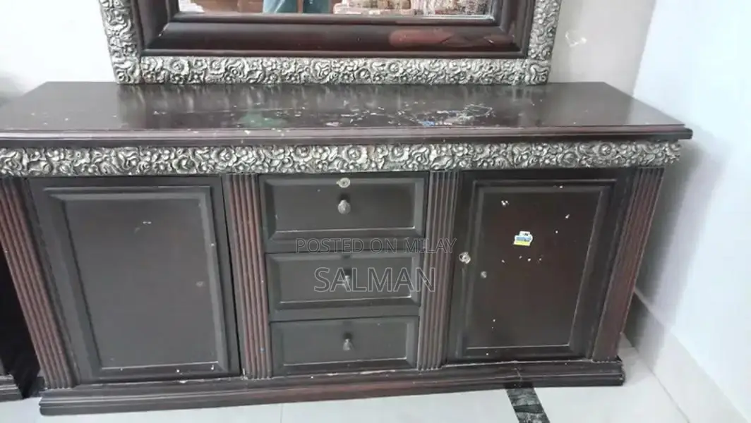 King Size Bedroom Set with Side Tables and Dressing Table