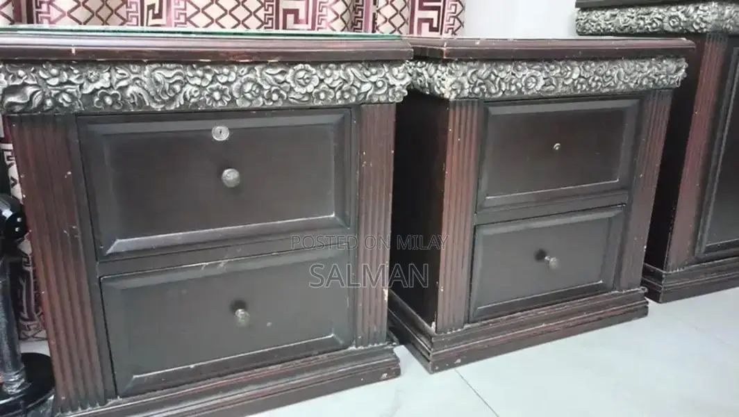 King Size Bedroom Set with Side Tables and Dressing Table