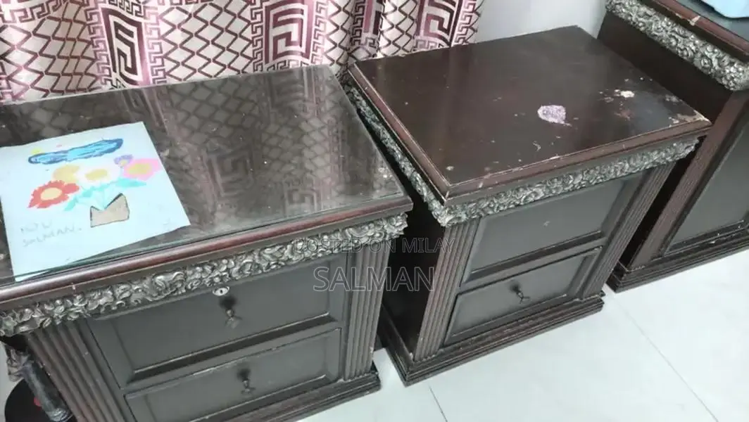 King Size Bedroom Set with Side Tables and Dressing Table