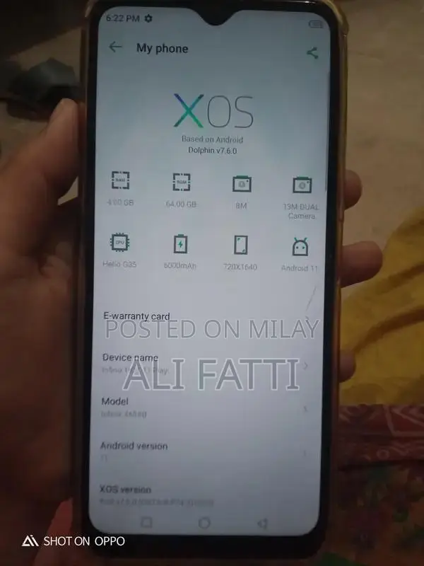 Used Infinix Hot Play 11 Smartphone with Charger