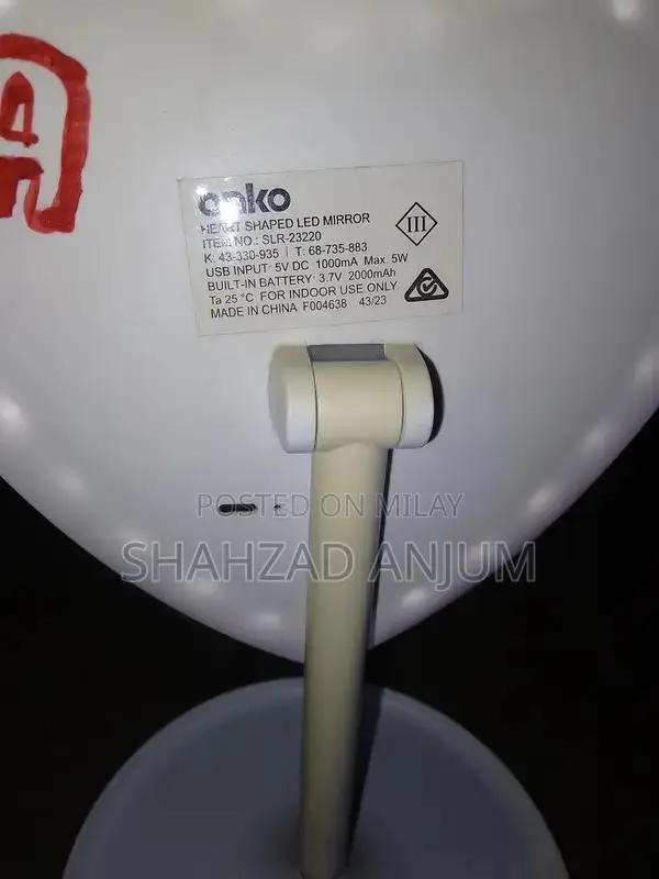 LED Touch Screen Electric Mirror with 3 Color Lighting