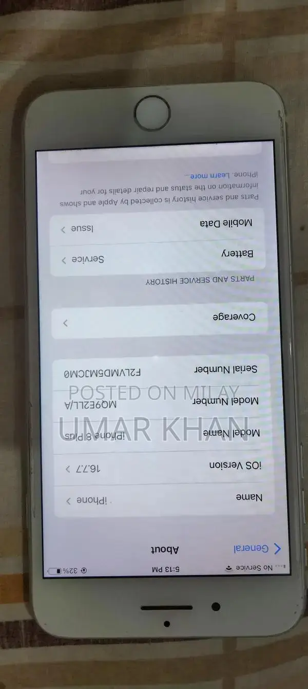 Apple iPhone 8 Plus 64GB White Smartphone