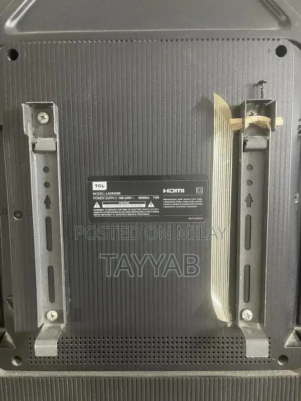 TCL 43-inch Android TV with Panel Damage - For Parts/Repair