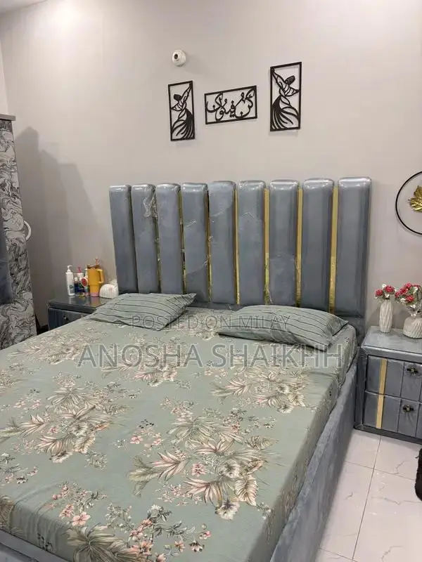 King Size Bedroom Set - Bed Frame, Wardrobe, Side Tables