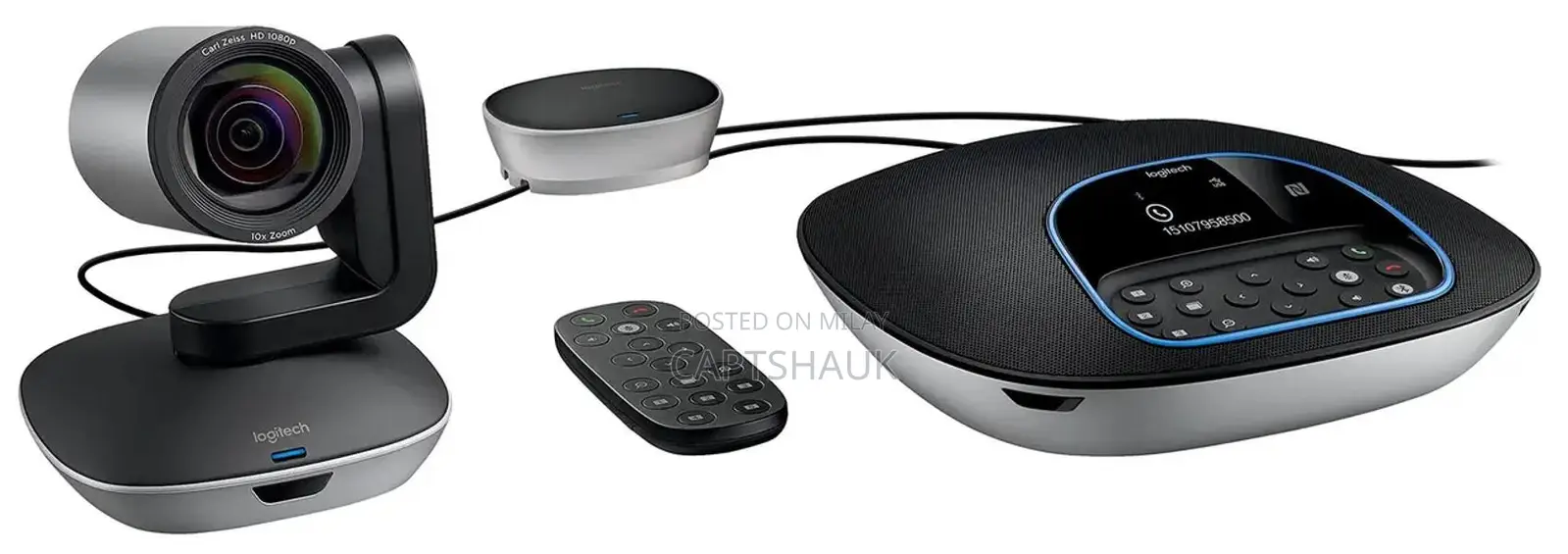 Logitech GROUP Video Conference System with External Microphones