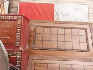 King Size Bed Frame with Matching Mattress and Side Tables