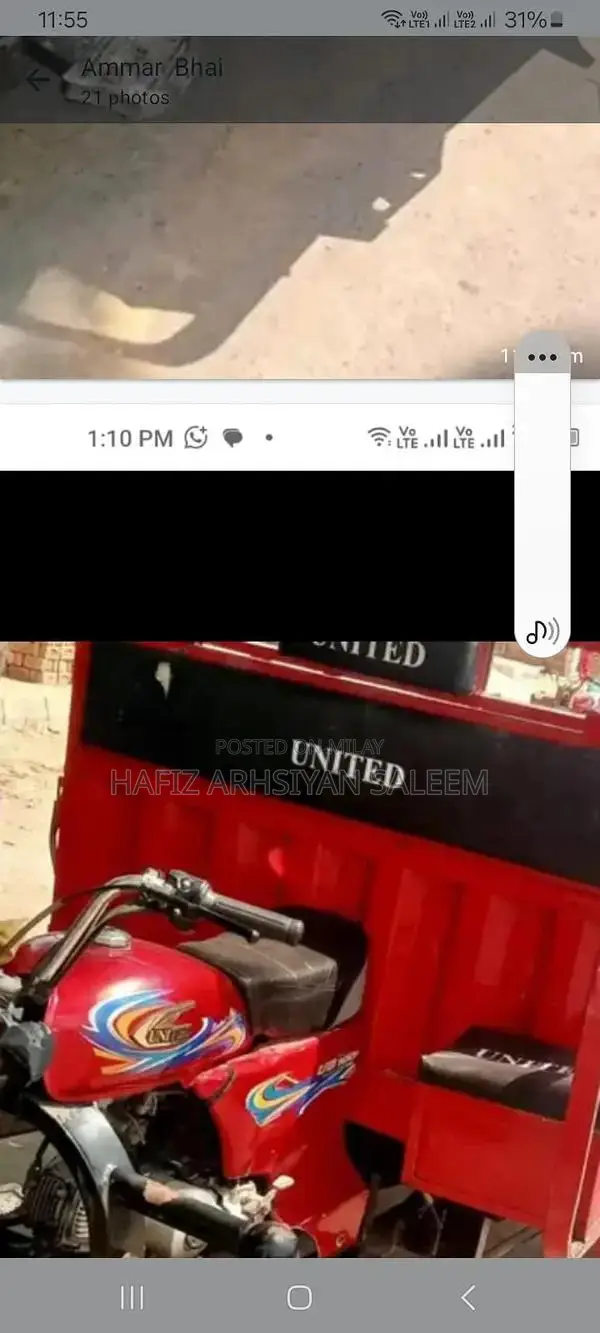 United 100cc Motorcycle - 2023 Model Compact Urban Commuter