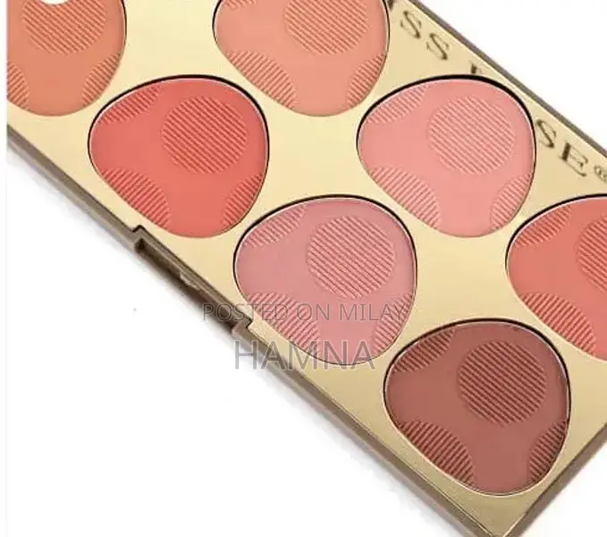 Professional Makeup 9-Color Blush Palette with Soft Matte and Shimmer