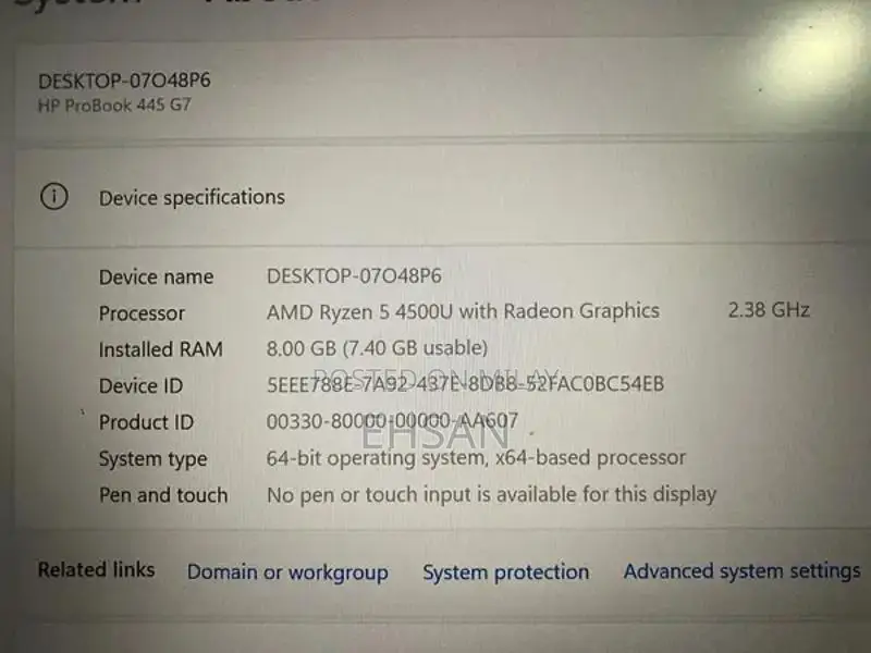 HP ProBook 445 G7 Ryzen 5 Laptop for Design & Gaming