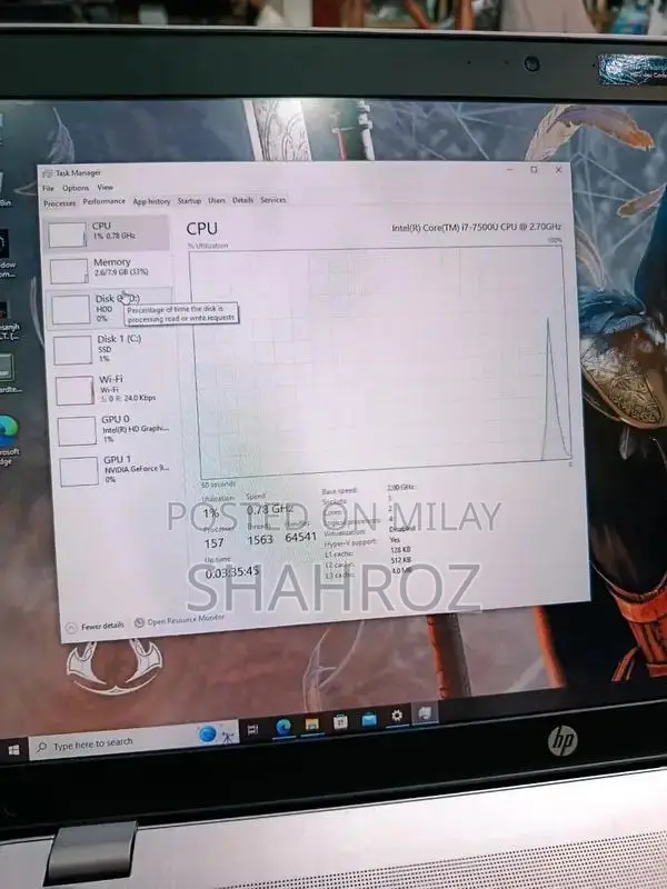 HP ProBook Gaming Laptop with Core i7 and Nvidia Graphics