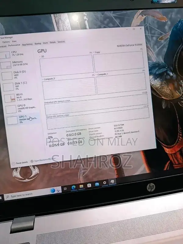 HP ProBook Gaming Laptop with Core i7 and Nvidia Graphics