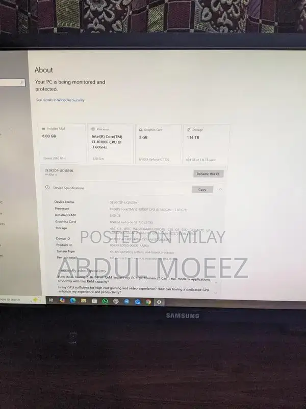 Gaming Desktop PC Full Setup with Intel Core i3 and Dedicated Graphics