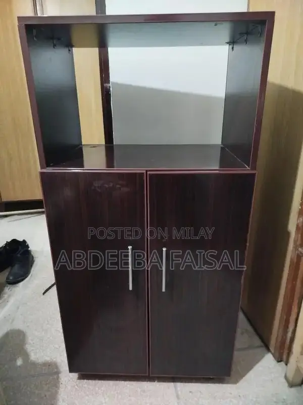 Versatile Microwave Oven Storage Stand with Cabinet Space