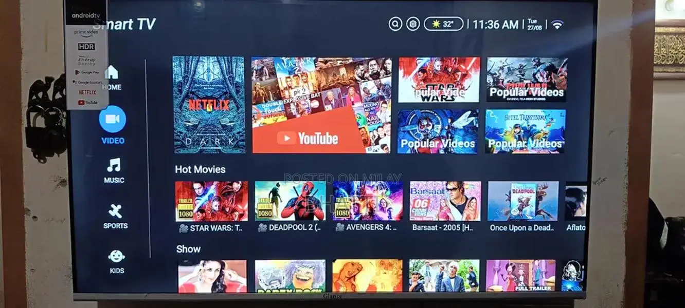 Glance Smart LED TV 43-46 Inch with Low Usage