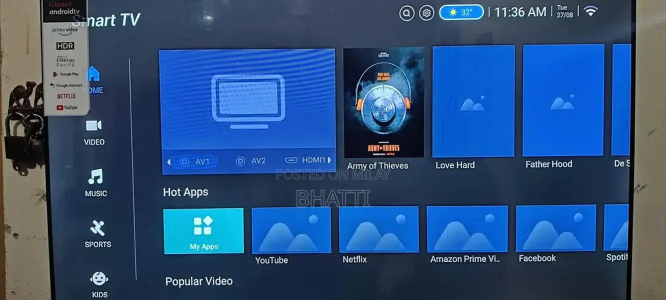 Glance Smart LED TV 43-46 Inch with Low Usage