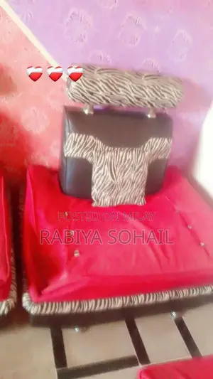 Spacious Seven Seater Sofa Set with Matching Center Table