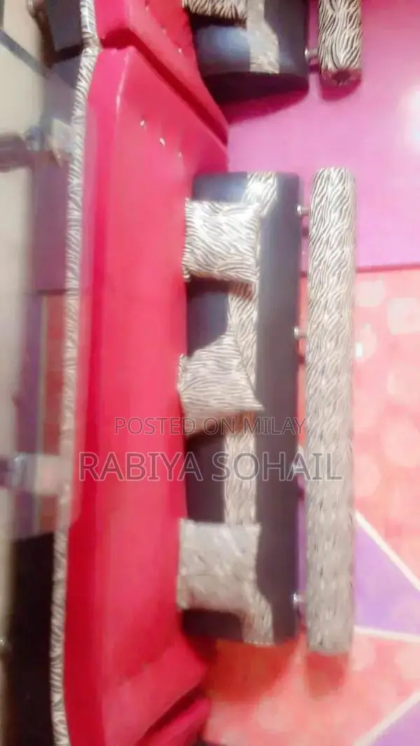 Spacious Seven Seater Sofa Set with Matching Center Table