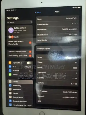 Apple iPad 8th Generation Tablet - Rose Gold