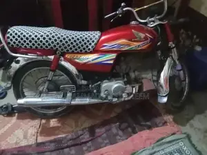 Photo - Honda CD 70 Motorcycle - Red, Model 2020-2021