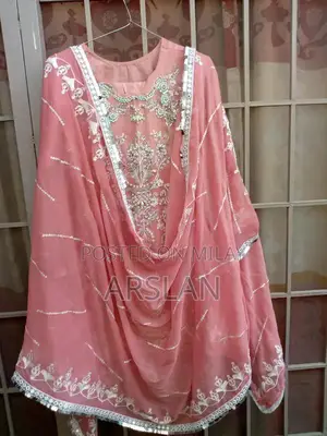 Elegant Pink Ready-to-Wear Dress with Matching Dupatta