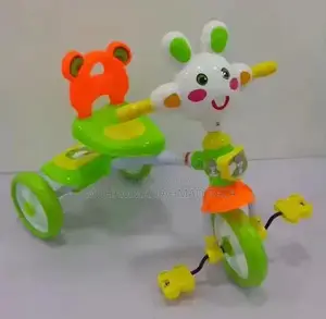 Kids Tricycle with Music and Lights - Durable Plastic Ride-On Toy