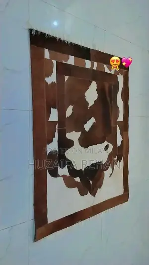 Premium Genuine Cow Leather Prayer Mat - Customizable Size and Print