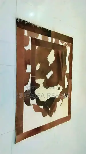 Premium Genuine Cow Leather Prayer Mat - Customizable Size and Print