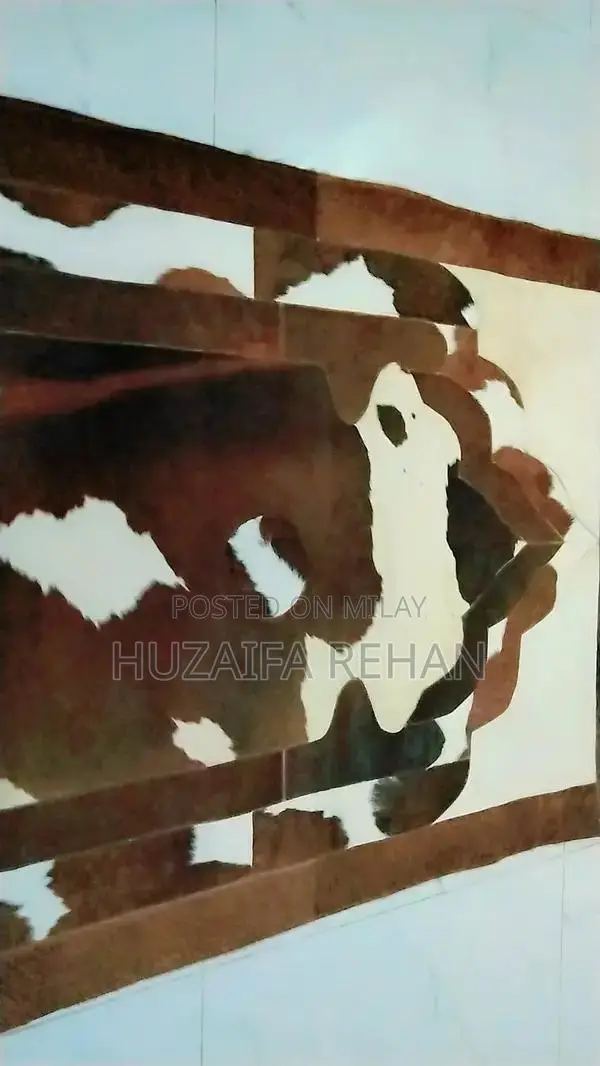 Premium Genuine Cow Leather Prayer Mat - Customizable Size and Print