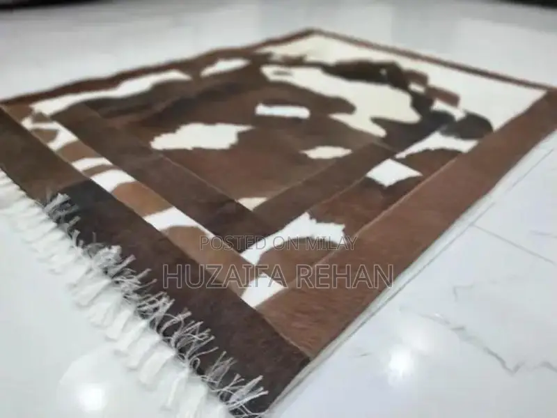 Premium Genuine Cow Leather Prayer Mat - Customizable Size and Print