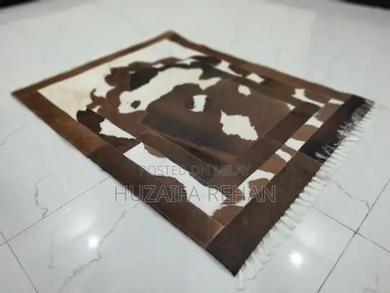 Premium Genuine Cow Leather Prayer Mat - Customizable Size and Print
