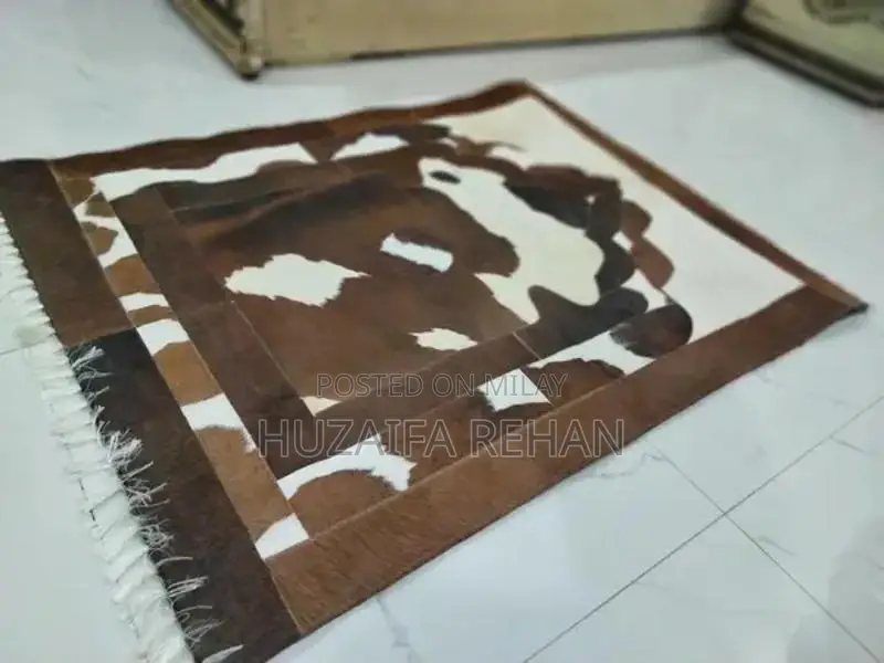 Premium Genuine Cow Leather Prayer Mat - Customizable Size and Print