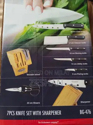 7-Piece Kitchen Knife Set with Bonus Sharpener