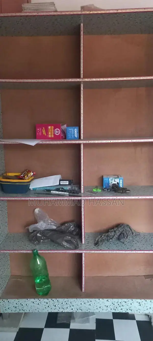 Shop Furniture Set: 5ft Counter, 4x6ft Rack, and Work Table