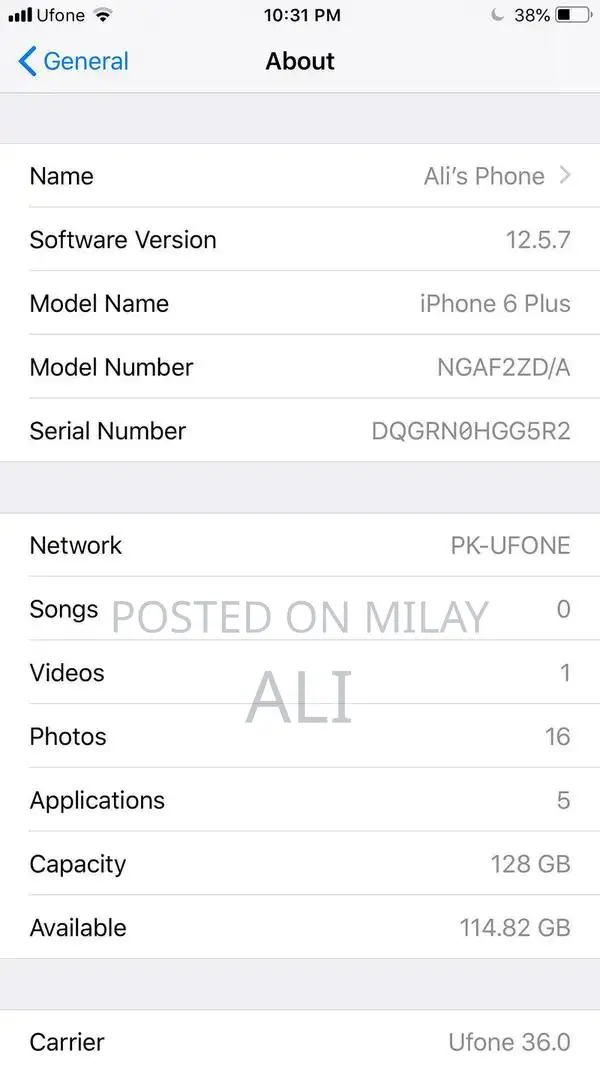 Apple iPhone 6 Plus 128GB Smartphone - PTA Approved