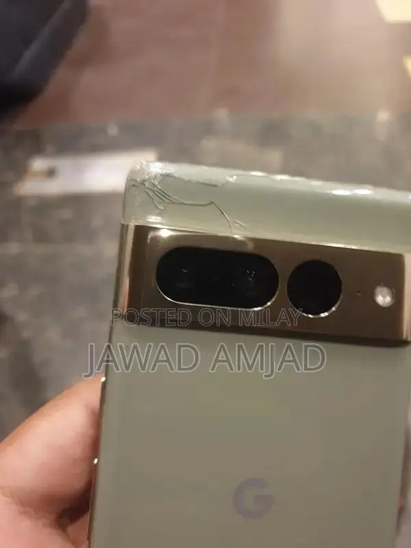 Google Pixel 7 Pro Smartphone with Back Panel Damage